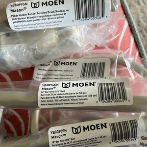 Moen 'Mason' Brushed Nickel Bath - 18”, 24” Towel Bars, Towel Ring